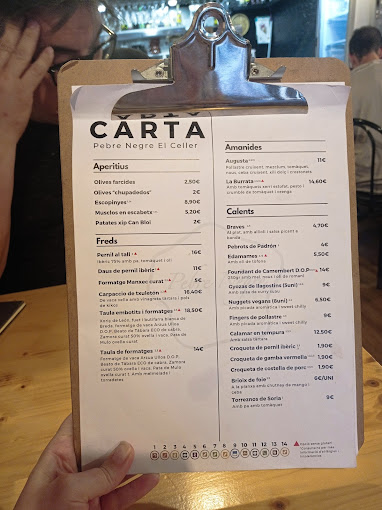 Pebre Negre menu 4