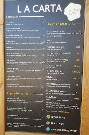 Pebre Negre menu 3