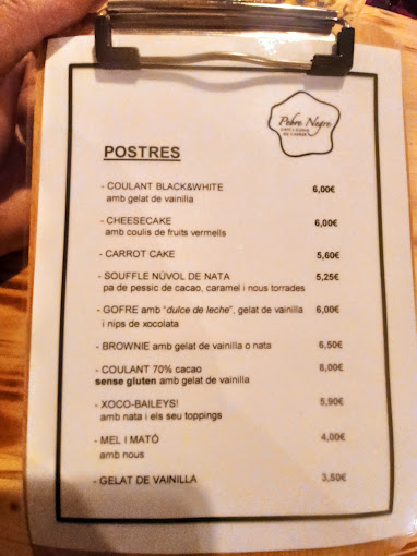 Pebre Negre menu 2